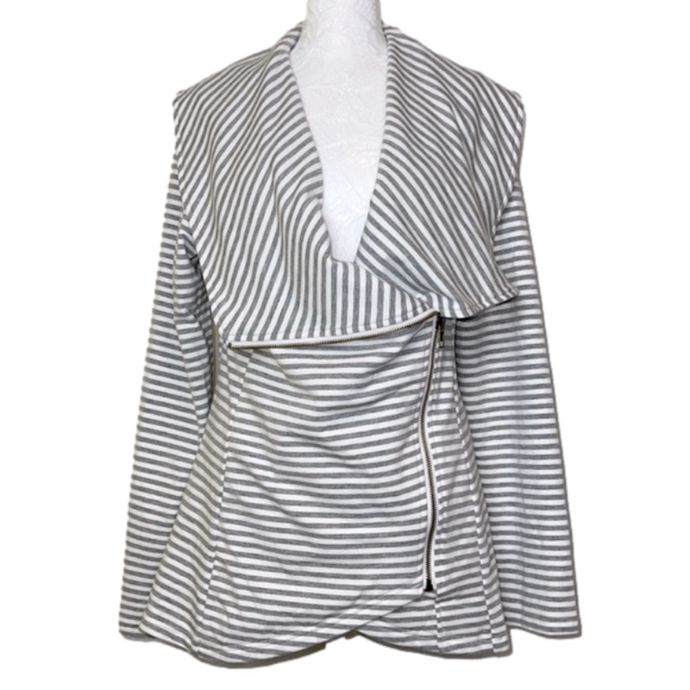 Andree Waterfall Asymmetrical Zip Long Sleeve Jacket Sweatshirt - Sz Small, NWT